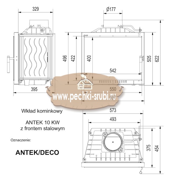 Каминная топка Kratki "Antek/DECO" Каминная топка Kratki "Antek/DECO"